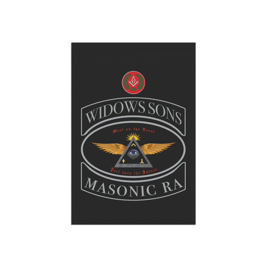 Masonic Garden Flag — "Widows Sons Masonic RA" Decorative House Banner